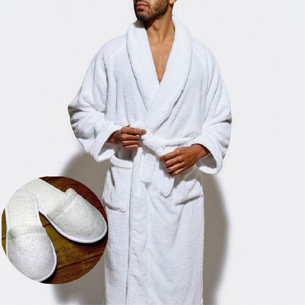 BATHROBE 2 PCS LUXURIOUS EGYPTIAN COTTON COMB FOR MEN