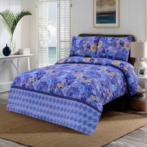 DUCK COTTON 3 PCS DOUBLE BED SHEET KING SIZE