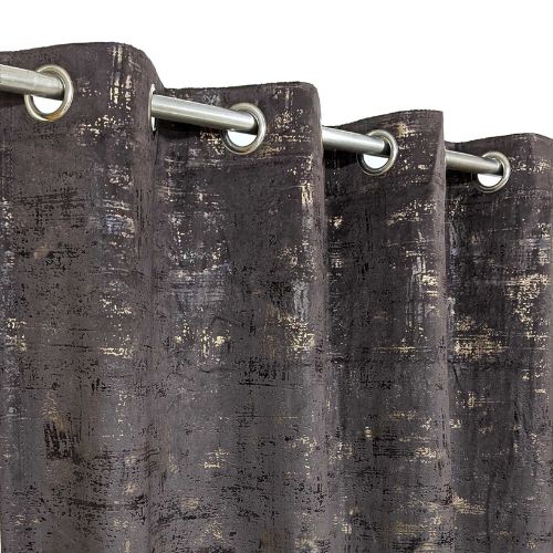 TEXTURE VELVET CURTAINS PREMIUM QUALITY MOONLIGHT STUFF (PAIR) BROWN
