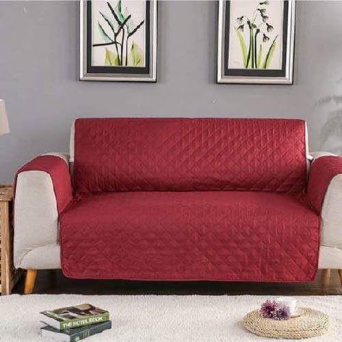 SOFA COAT FINE QUALITY WITH QUILTING RED COLOR
