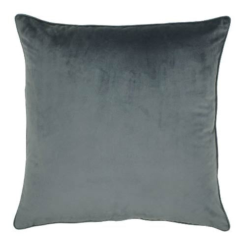 VELVET CUSHION COVER PREMIUM QUALITY 16 X 16 INCHES GREY