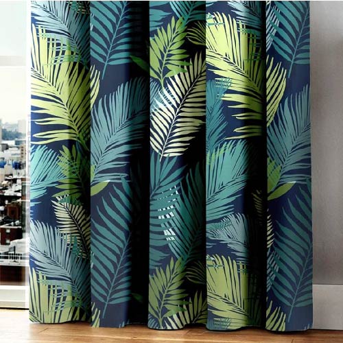 DUCK COTTON CURTAINS PAIR WITH LINING 5.5 X 7.5 FOOT EACH
