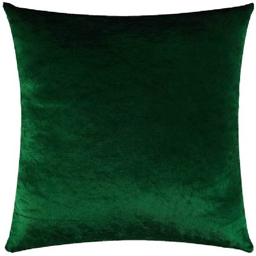 VELVET CUSHION COVER PREMIUM QUALITY 16 X 16 INCHES GREEN