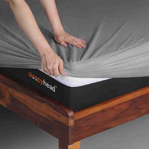 MATTRESS COVER 100% GUARANTED TERRY WATERPROOF GREY