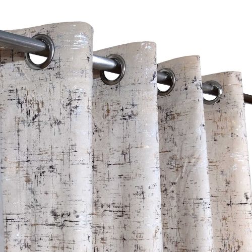 TEXTURE VELVET CURTAINS PREMIUM QUALITY MOONLIGHT STUFF (PAIR) OFF-WHITE