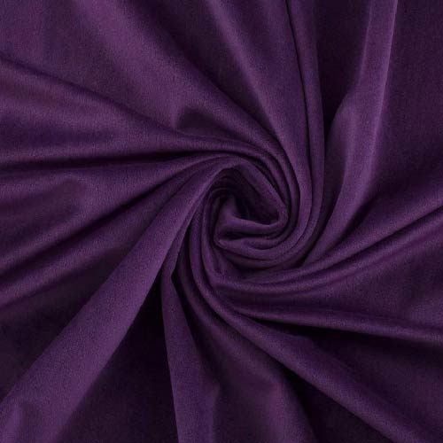 PLAIN DYED PREMIUM VELVET CURTAINS (PAIR) PURPLE