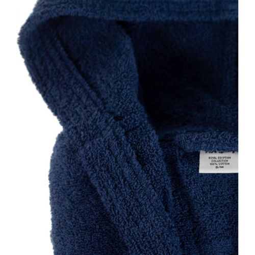 BATHROBE GOWN LUXURIOUS EGYPTIAN COTTON COMB ROYAL BLUE