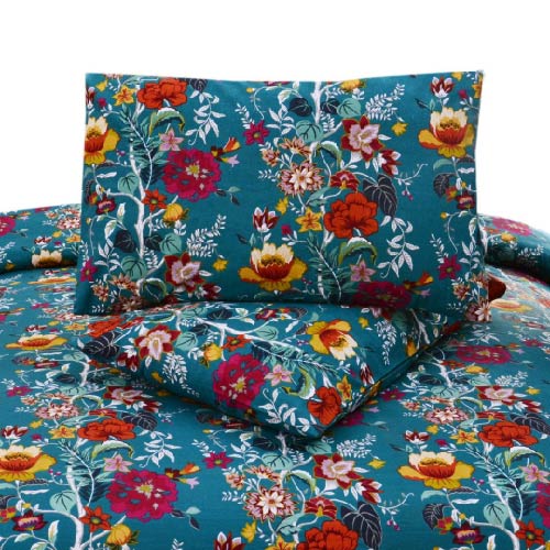 COTTON TWILL 3 PCS DOUBLE BED SHEET KING SIZE