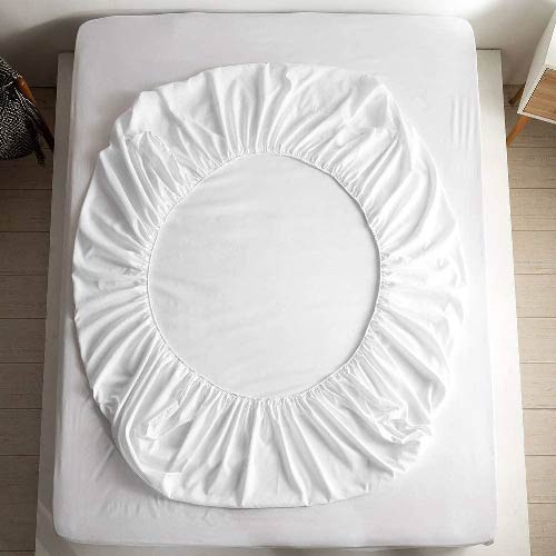 COTTON FITTED SHEET PREMIUM QUALITY WHITE