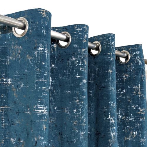 TEXTURE VELVET CURTAINS PREMIUM QUALITY MOONLIGHT STUFF (PAIR) ZINK