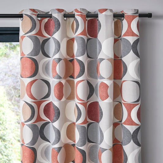 DUCK COTTON CURTAINS PAIR WITH LINING 5.5 X 7.5 FOOT EACH
