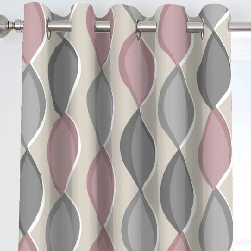 DUCK COTTON CURTAINS PAIR WITH LINING 5.5 X 7.5 FOOT EACH